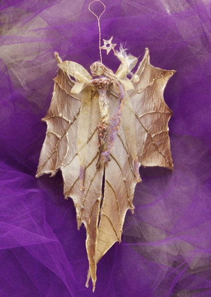 leaf fairy ornament