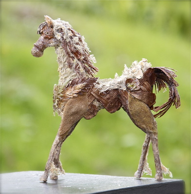 Handmade Horse Sculpture.  Tallahassee artist Jan Danielle White - Jan Danielle Designs.
