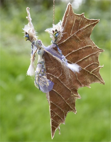 leaf fairy ornament