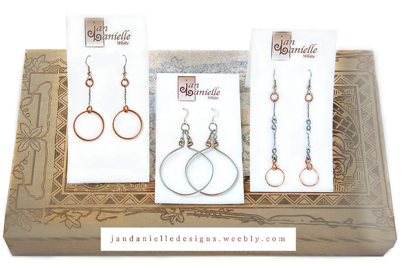 copper wire earrings